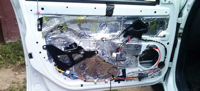 Как сделать шумоизоляцию дверей Лада Гранта своими руками