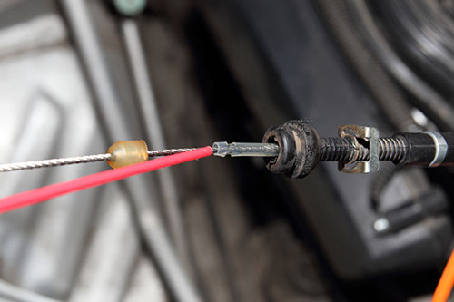 Смазываем трос